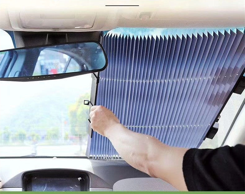 Retractable Windshield Sun Shade