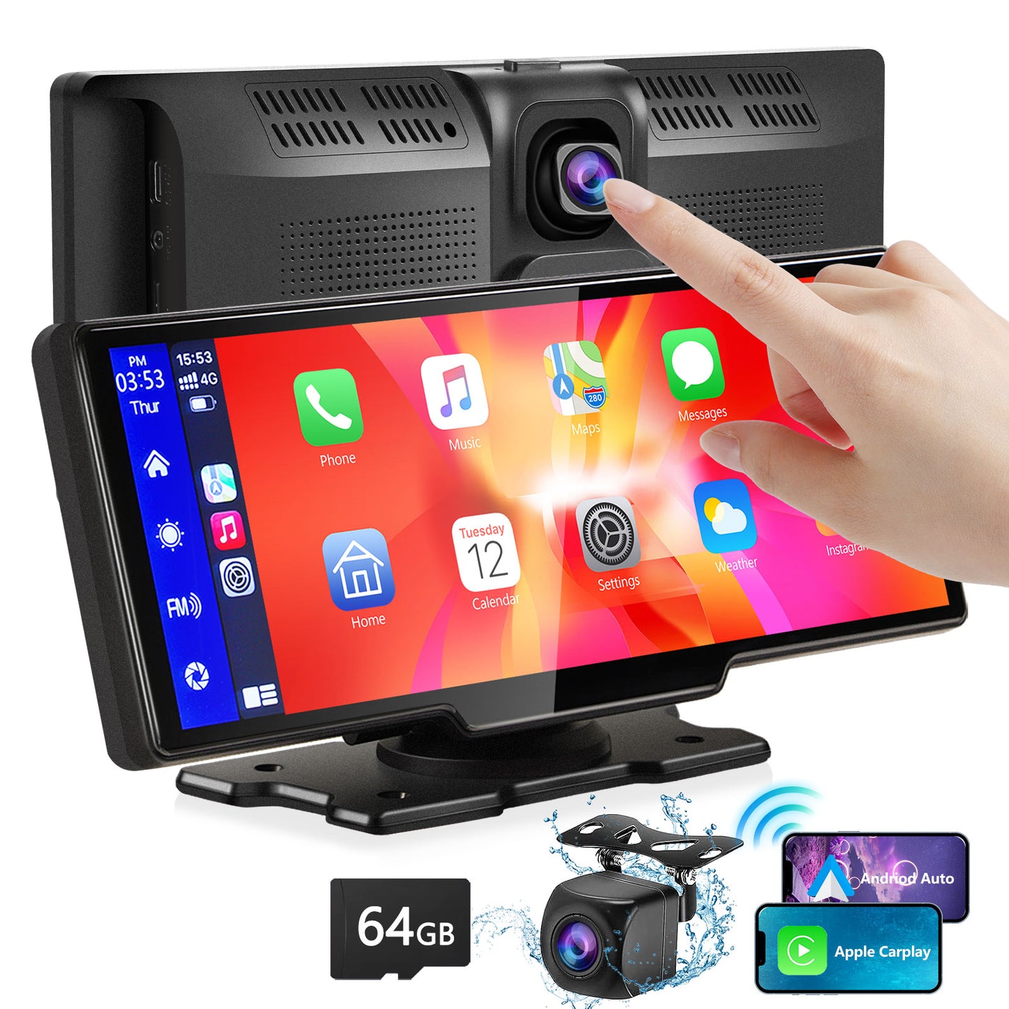 Dashcam + Carplay Dash Screen