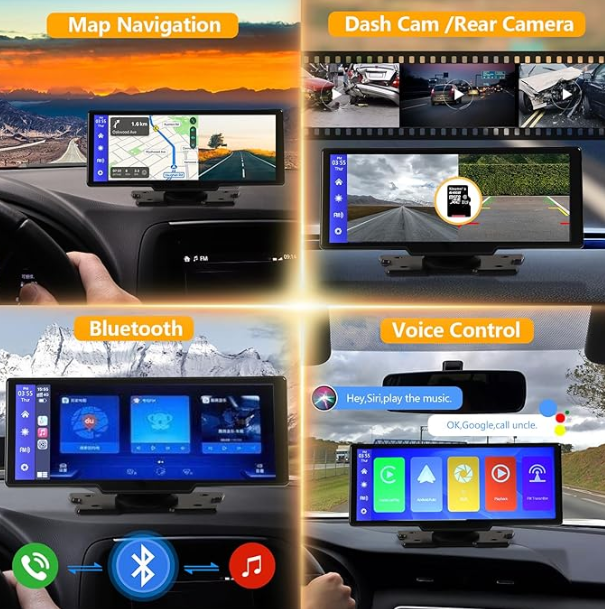 Dashcam + Carplay Dash Screen