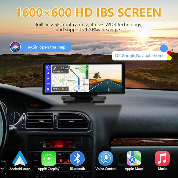 Dashcam + Carplay Dash Screen