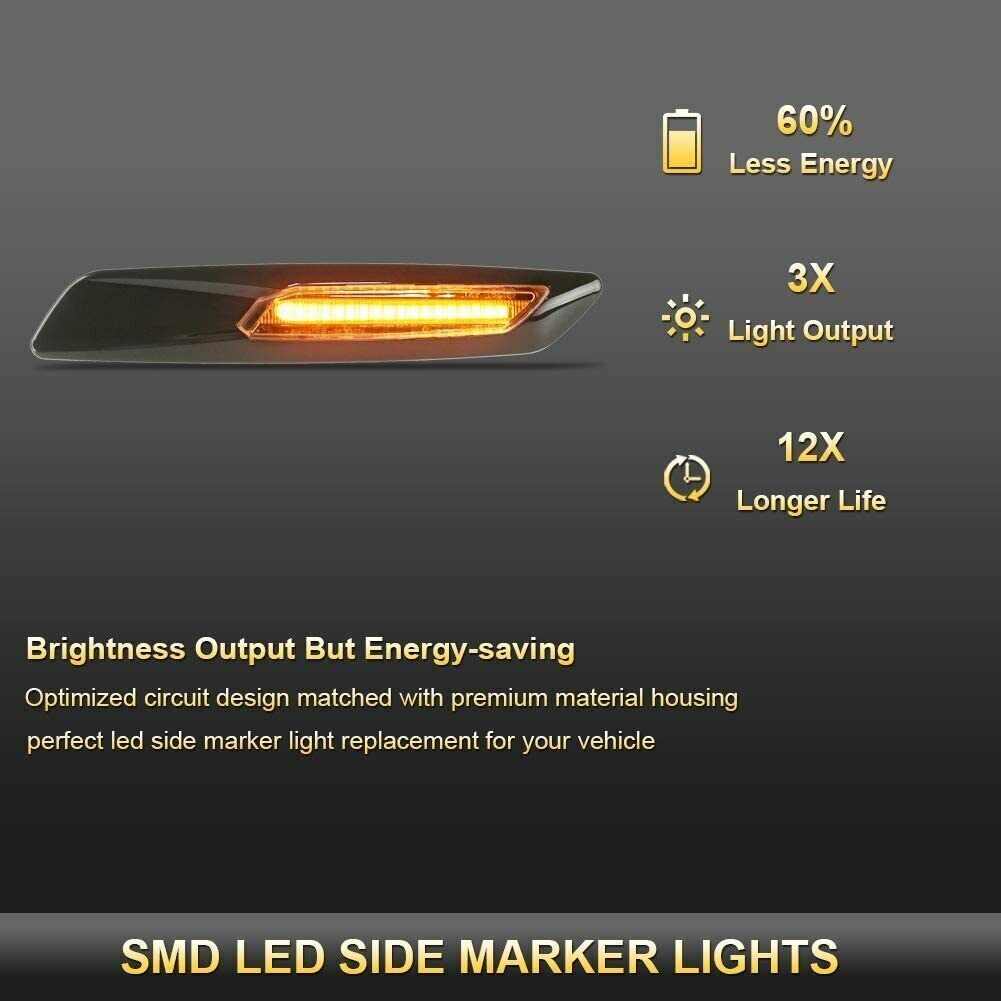 BMW E90 E91 E92 E93 SMOKE LENS Fender Side Marker
