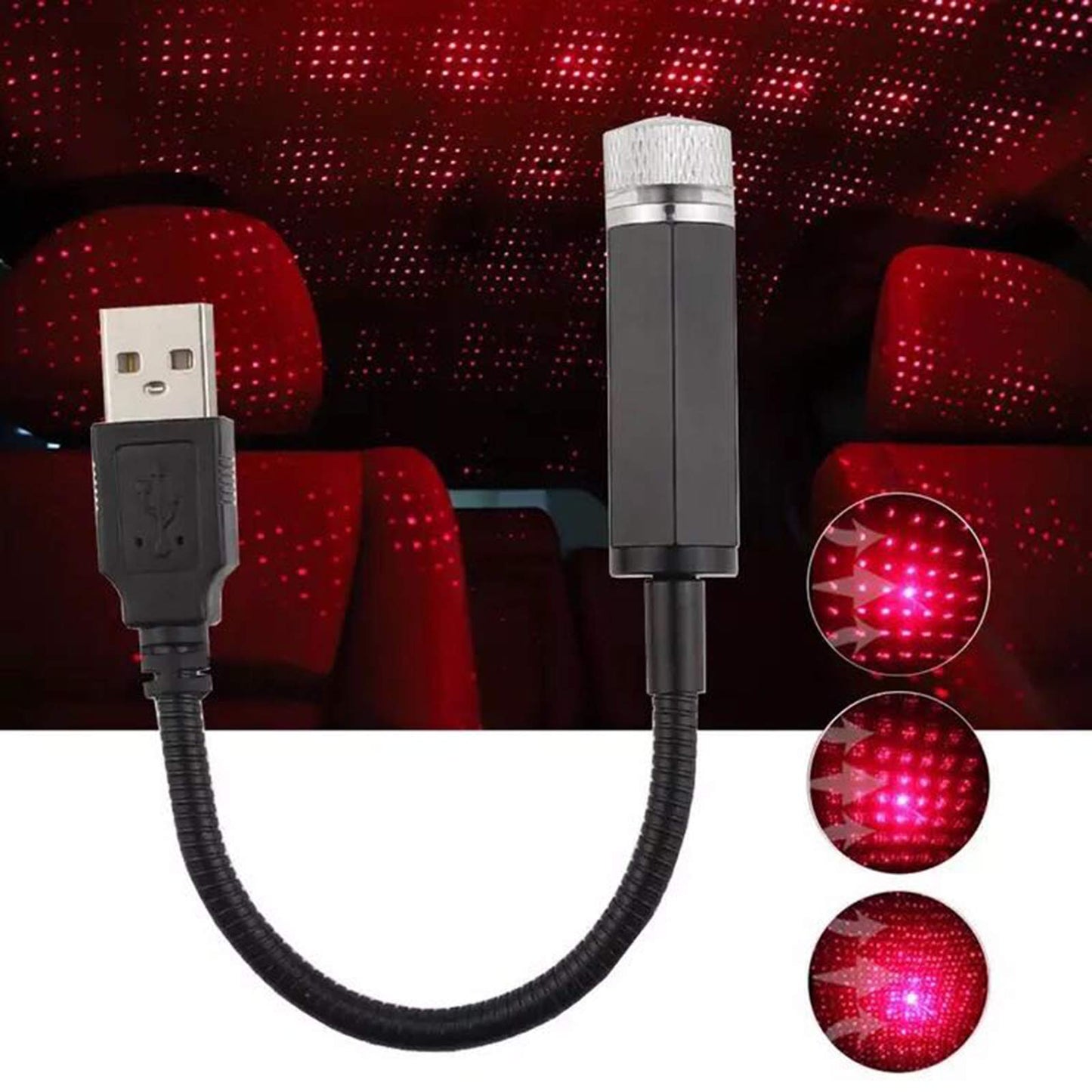 Car LED Starry Sky Night Light