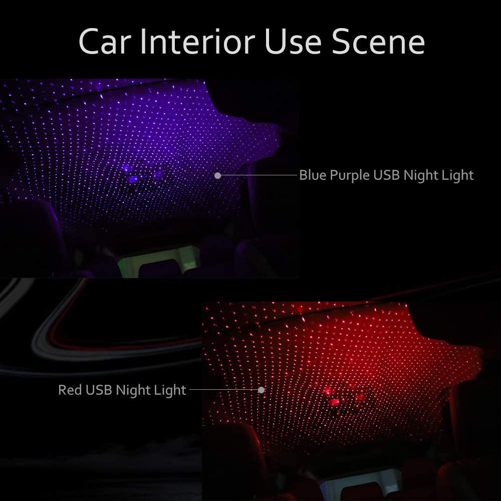 Car LED Starry Sky Night Light