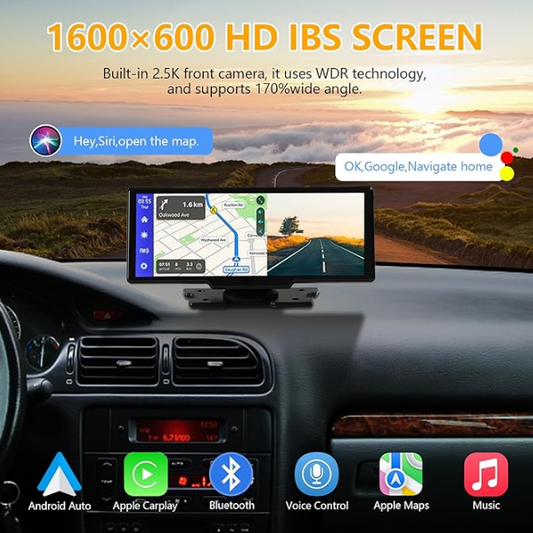 Dashcam + Carplay Dash Screen